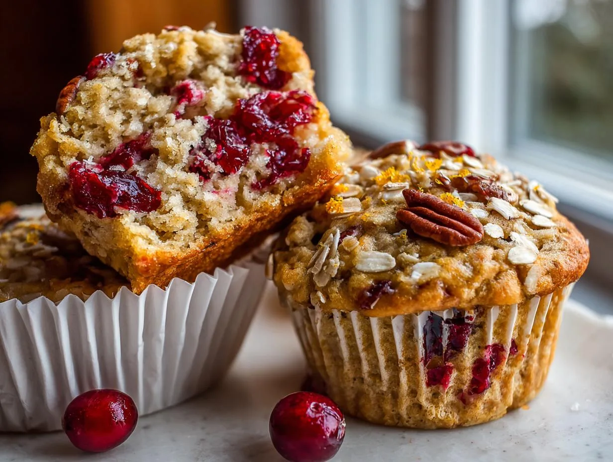 Grandma Jo’s 5-Star Cranberry Orange Oat Muffins Recipe