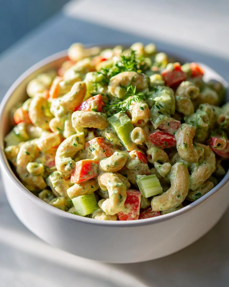 Creamy Avocado Macaroni Salad Recipe - detail 1