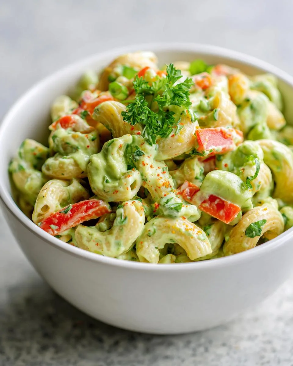 Creamy Avocado Macaroni Salad Recipe - detail 2