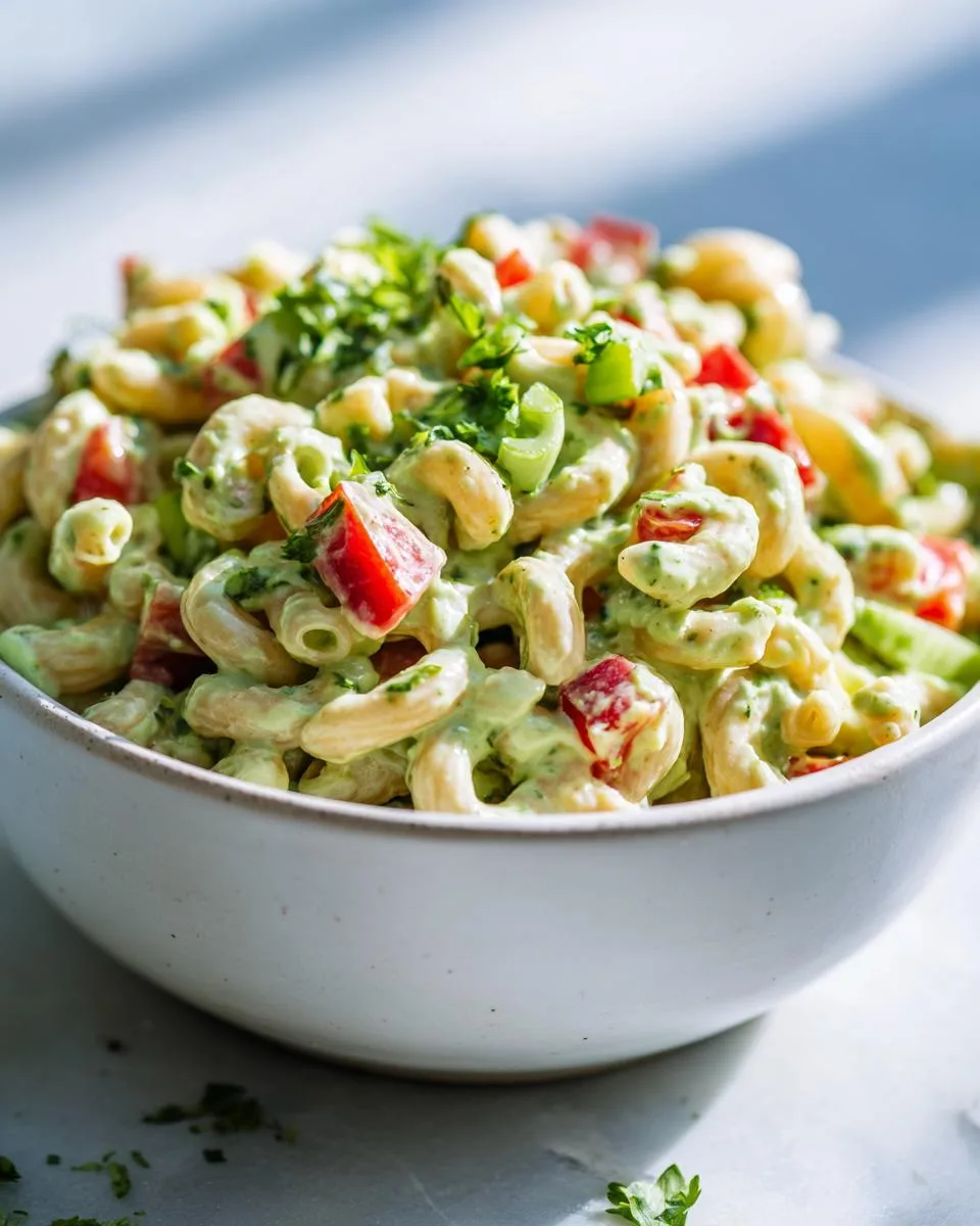 Creamy Avocado Macaroni Salad Recipe - detail 3