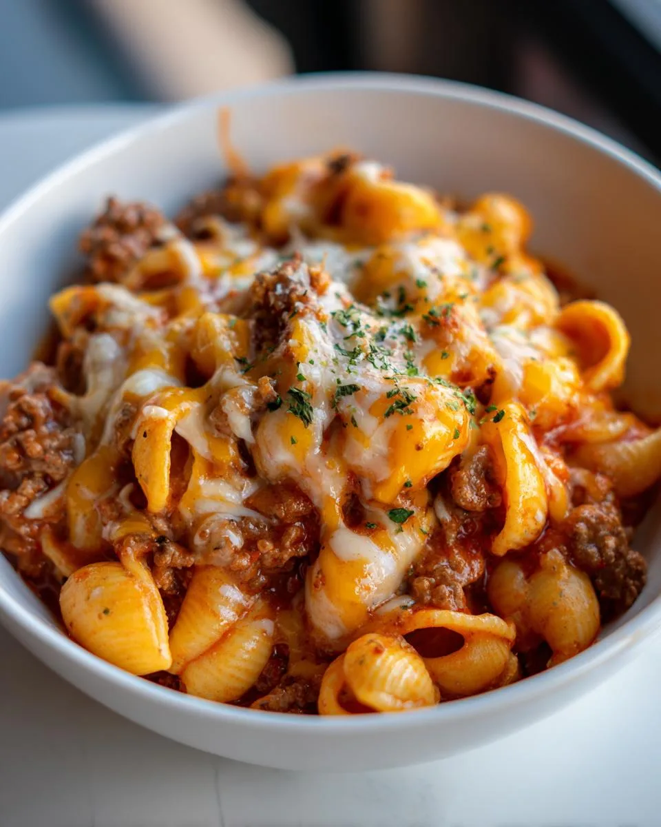 Creamy Beef and Shells - detail 1
