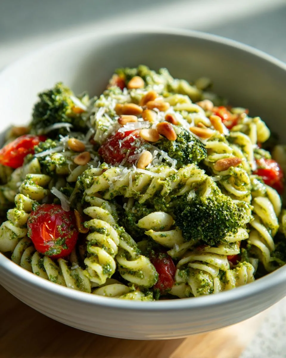 Creamy Pesto Veggie Pasta Salad - detail 2