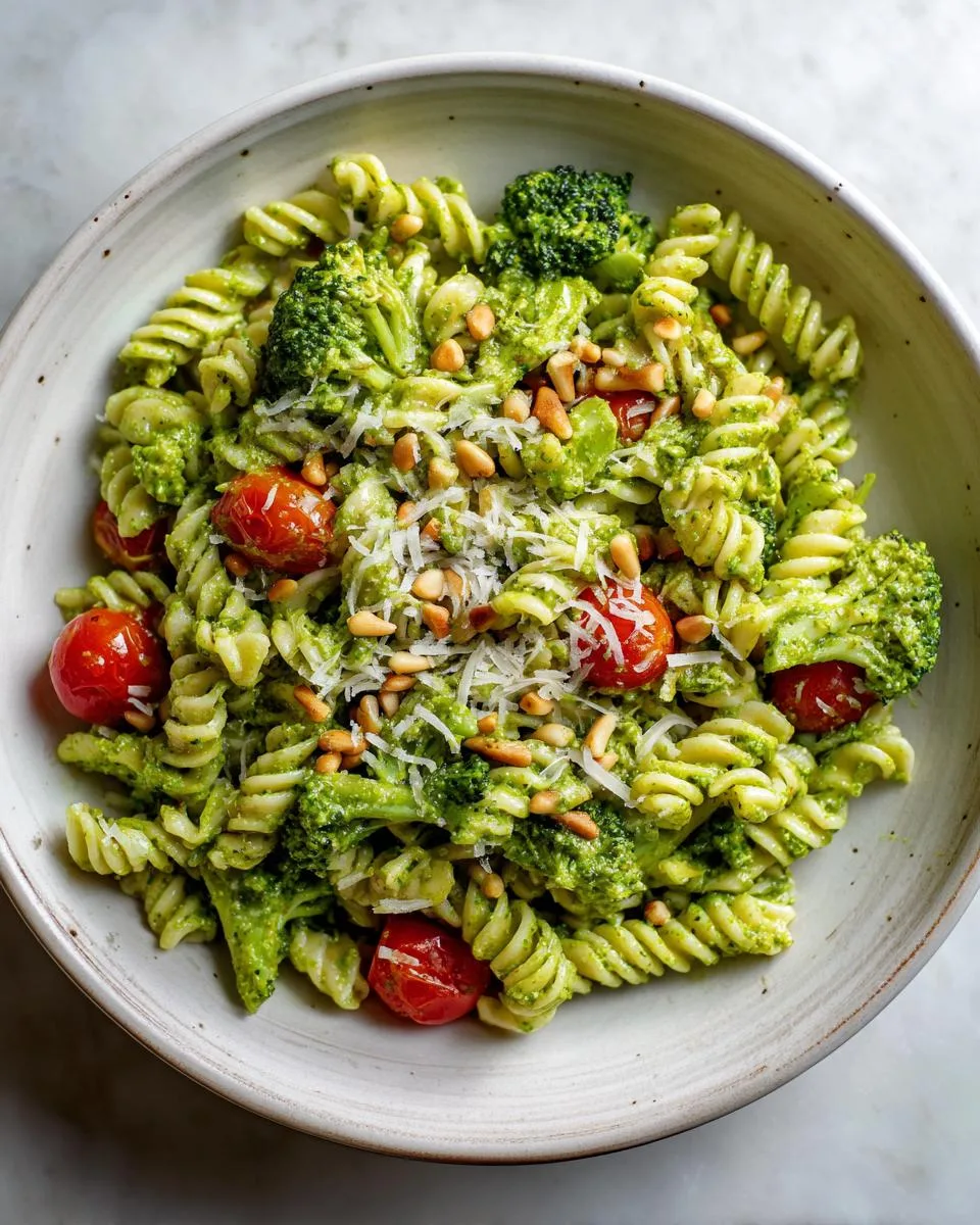 Creamy Pesto Veggie Pasta Salad - detail 3