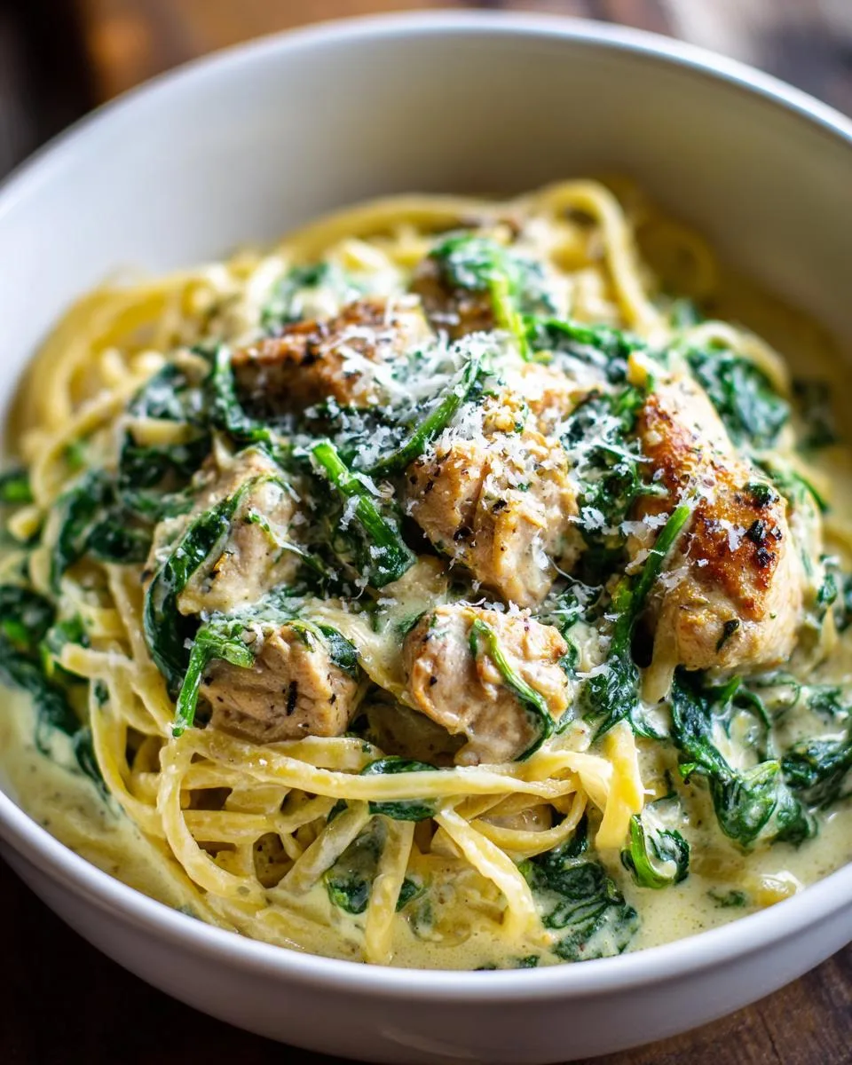 Creamy Spinach Chicken Pasta - detail 1