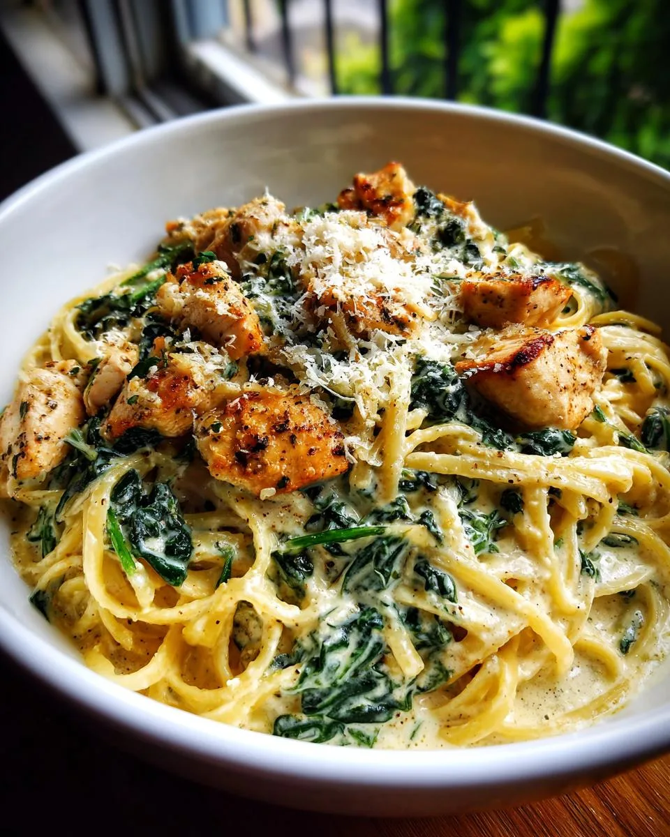 Creamy Spinach Chicken Pasta - detail 3