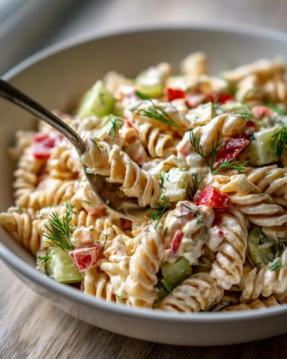 Dill Pickle Pasta Salad Recipe - detail 1