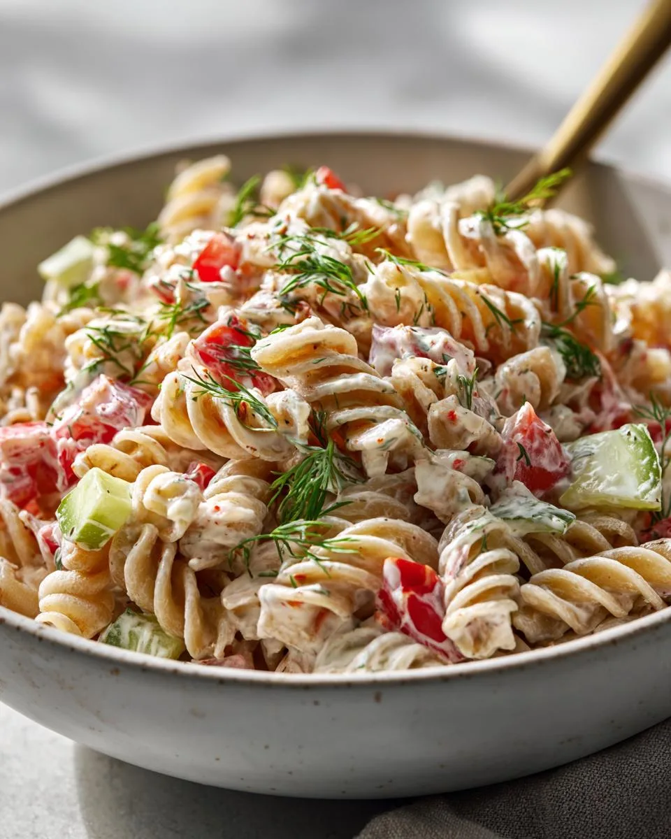 Dill Pickle Pasta Salad Recipe - detail 3