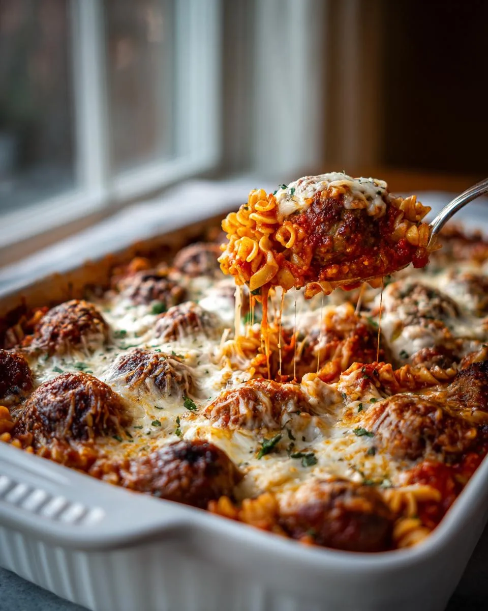 Dump and Bake Meatball Casserole - detail 1