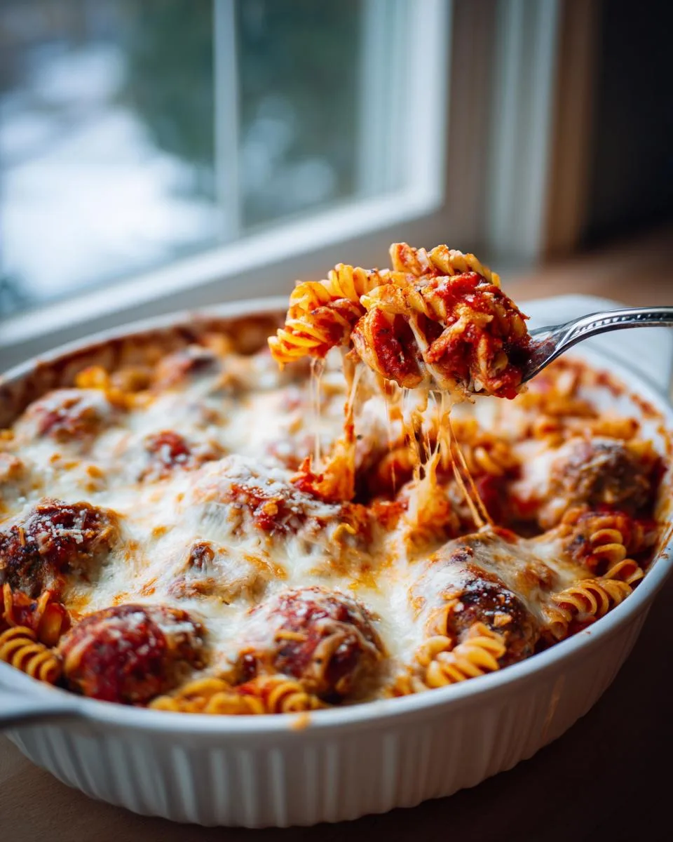 Dump and Bake Meatball Casserole - detail 2