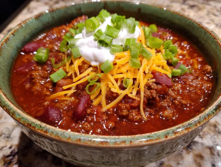 Easy Homemade Beef Chili