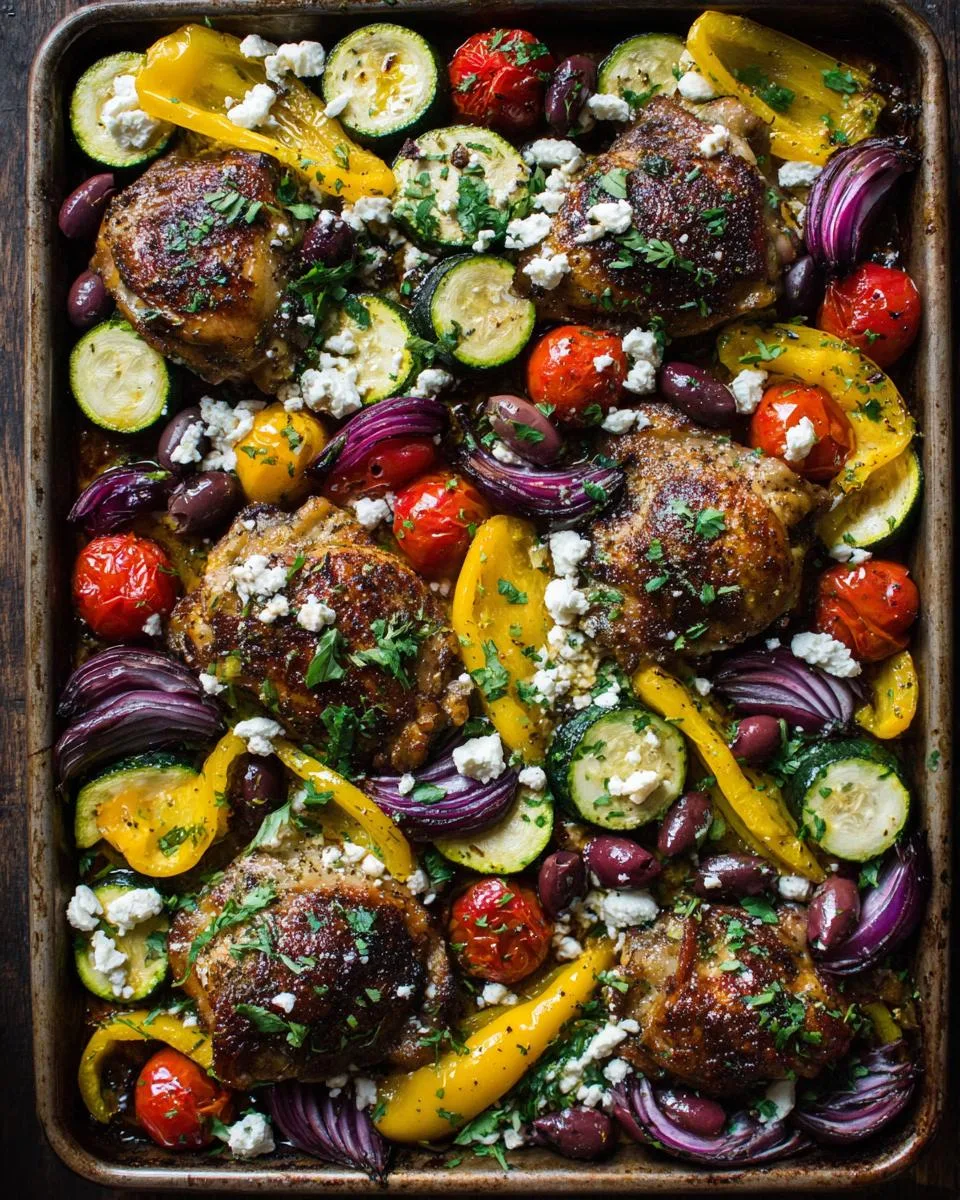 Greek Chicken Sheet Pan Dinner - detail 3