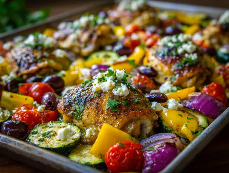 Greek Chicken Sheet Pan Dinner