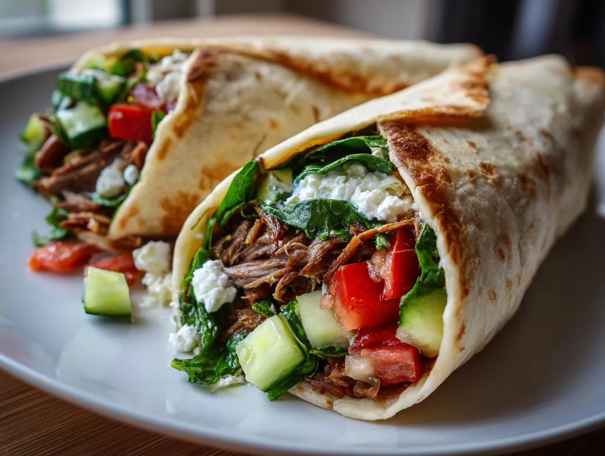 Greek Lamb Wraps Crockpot Recipe: 8 Hours to Tender Bliss
