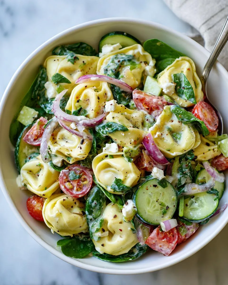 Greek Tortellini Pasta Salad Recipe - detail 3