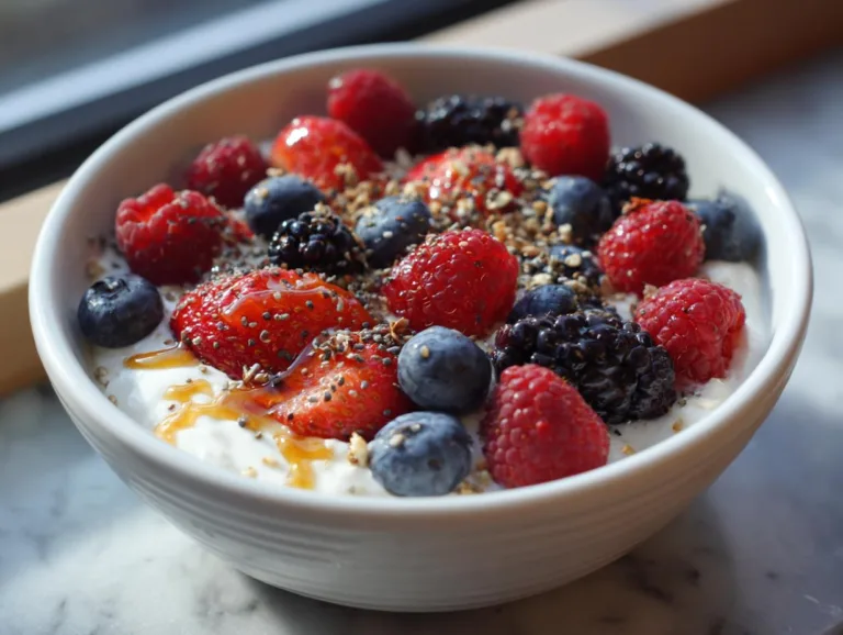 Greek Yogurt Berry Breakfast Bowls