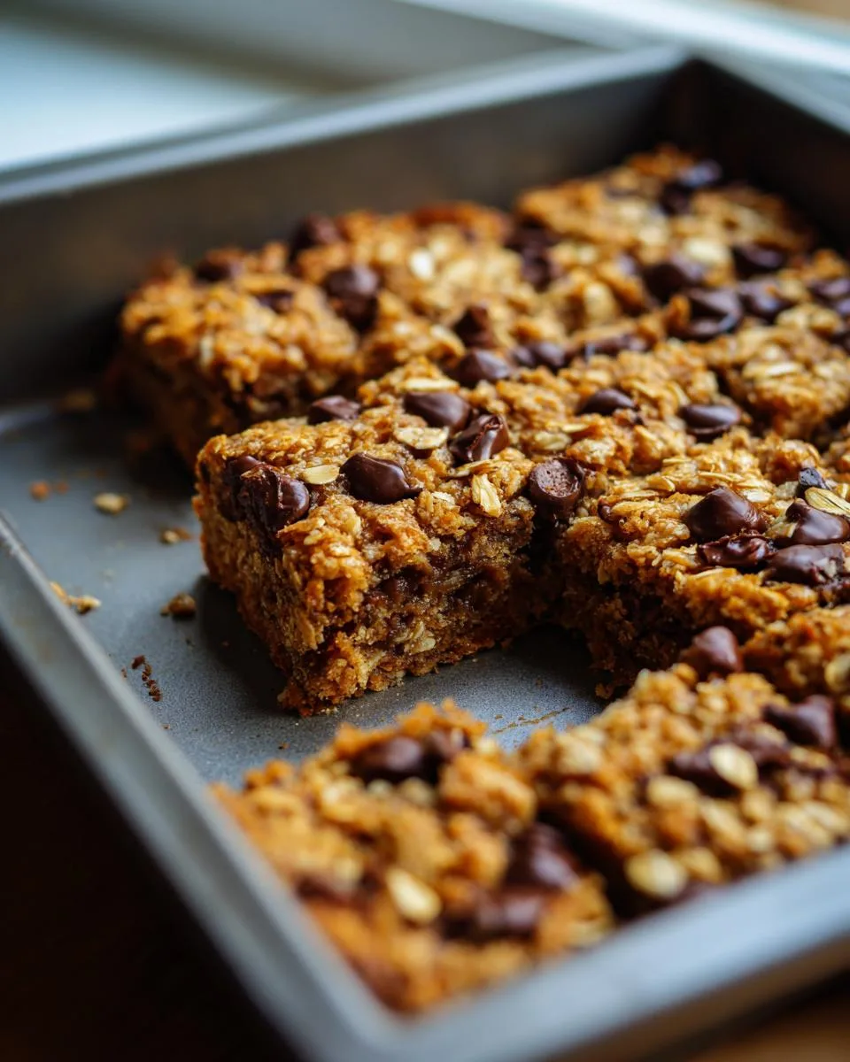 Healthy Oatmeal Cookie Bars - detail 2
