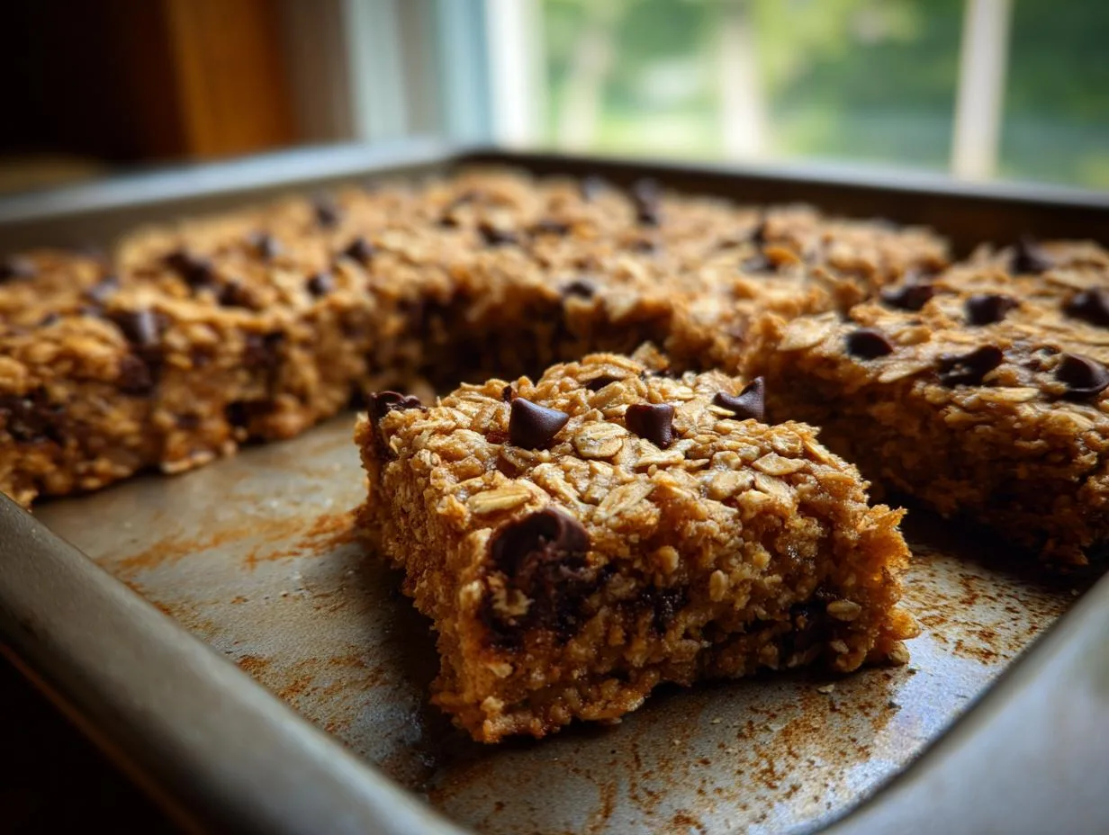 Magical Healthy Oatmeal Cookie Bars in 30 Minutes