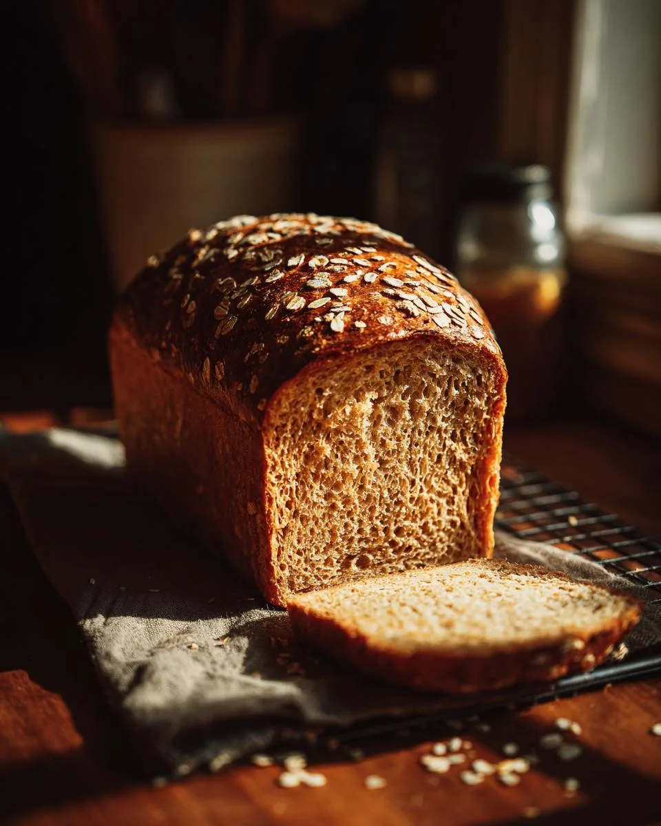 Homemade Honey Wheat Bread - detail 2