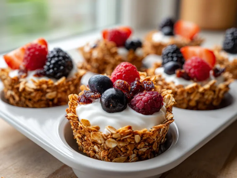 Honey Cinnamon Breakfast Granola Cups