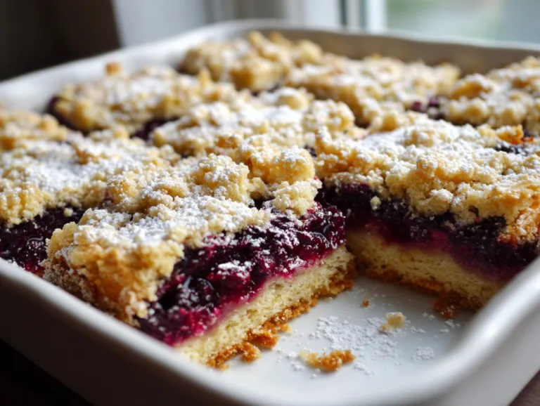 Huckleberry Crumble Bars