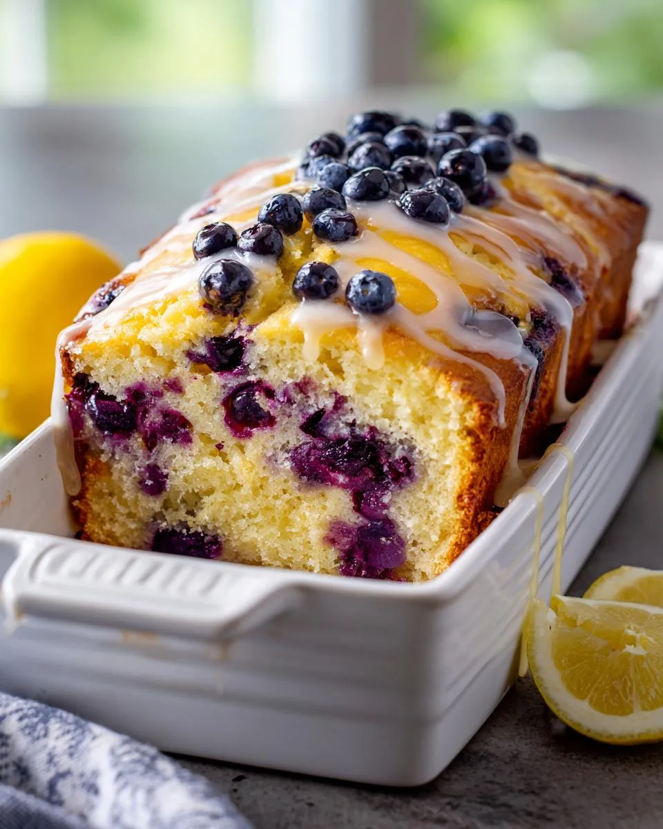 Lemon Blueberry Breakfast Loaf - detail 2