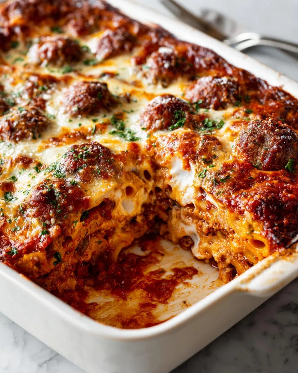 Meatball Pasta Bake - detail 1