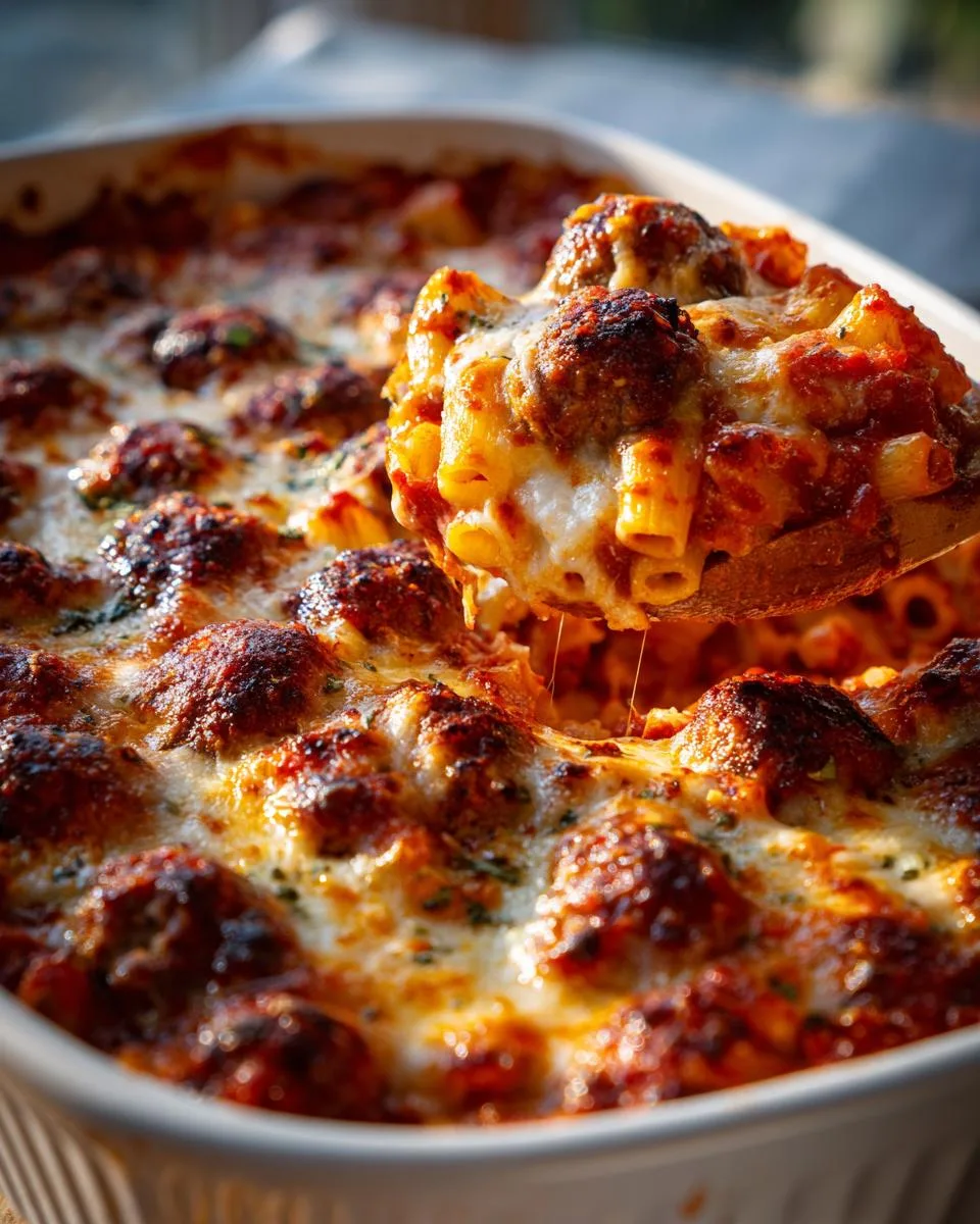 Meatball Pasta Bake - detail 2