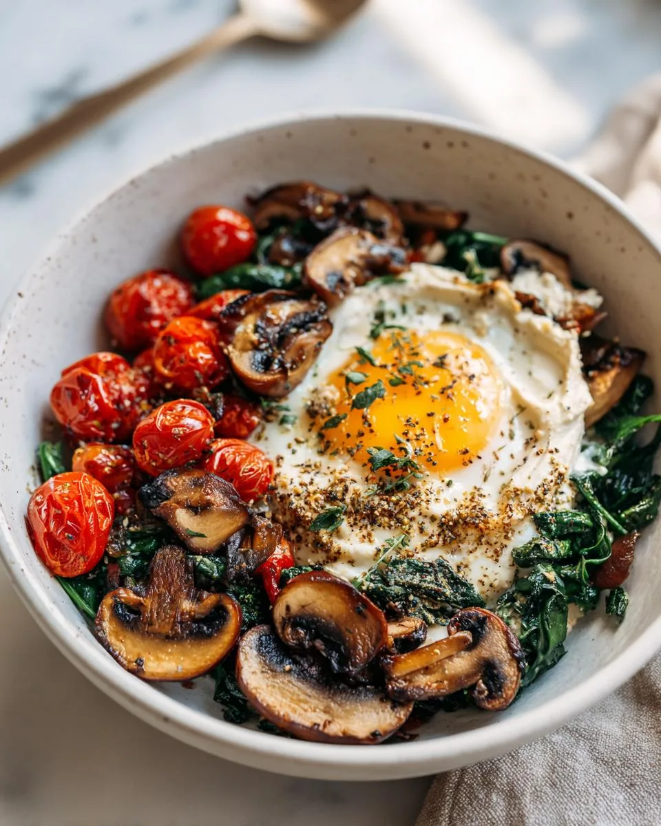Mediterranean Egg Breakfast Bowls - detail 2