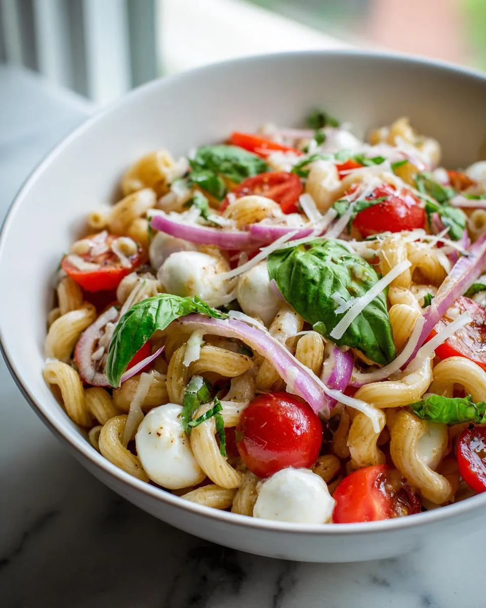 Mozzarella Tomato Pasta Salad Bowl - detail 1
