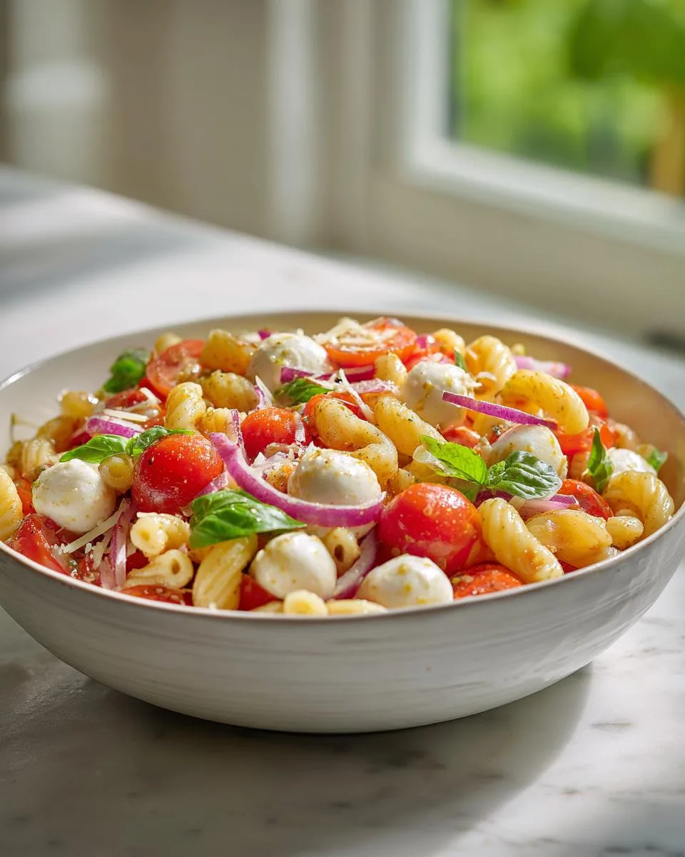 Mozzarella Tomato Pasta Salad Bowl - detail 2