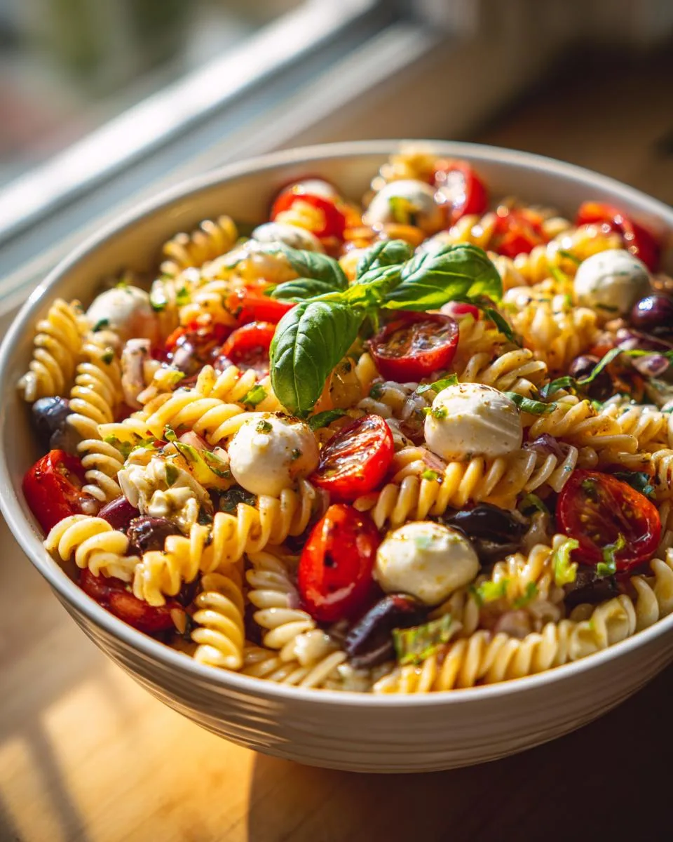Olive Tomato Pasta Salad Recipe - detail 3
