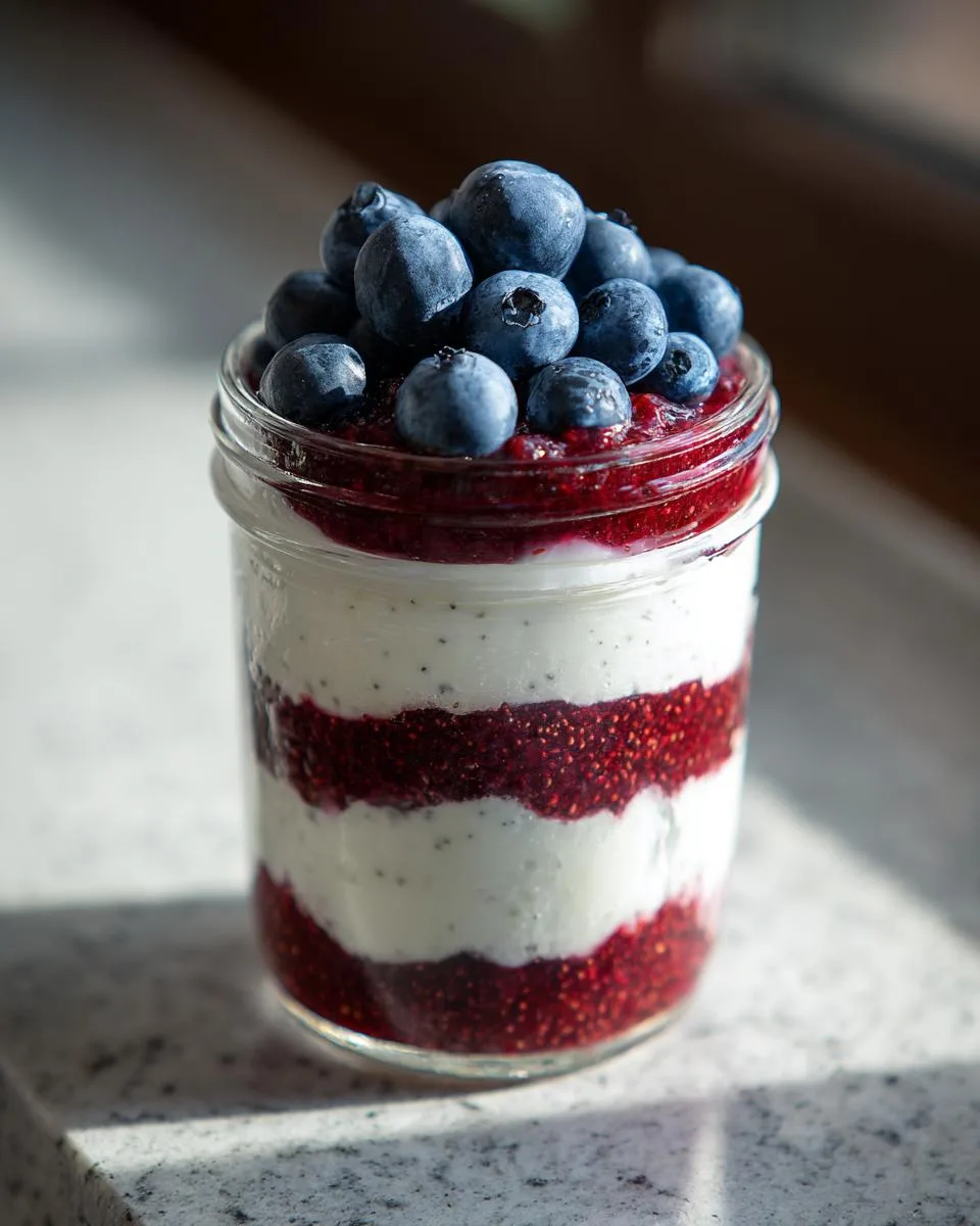 Patriotic Berry Breakfast Parfaits - detail 3