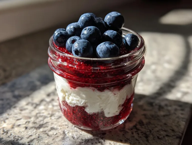 Patriotic Berry Breakfast Parfaits