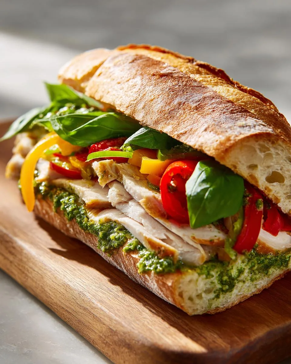 Pesto Chicken Sandwiches Crockpot - detail 1