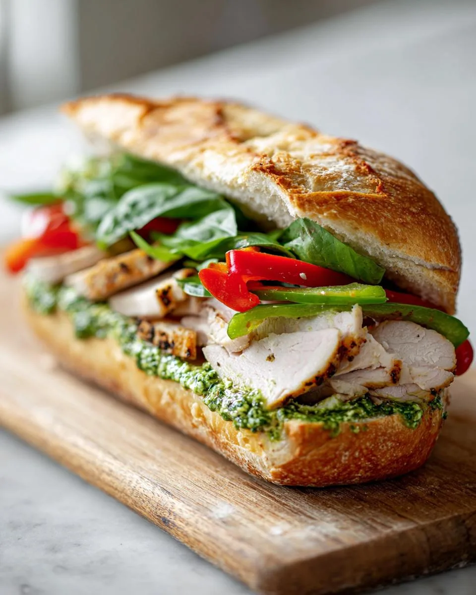 Pesto Chicken Sandwiches Crockpot - detail 2