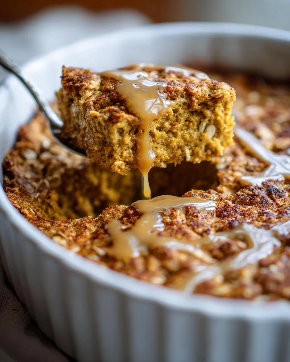 Pumpkin Spice Baked Oatmeal - detail 1