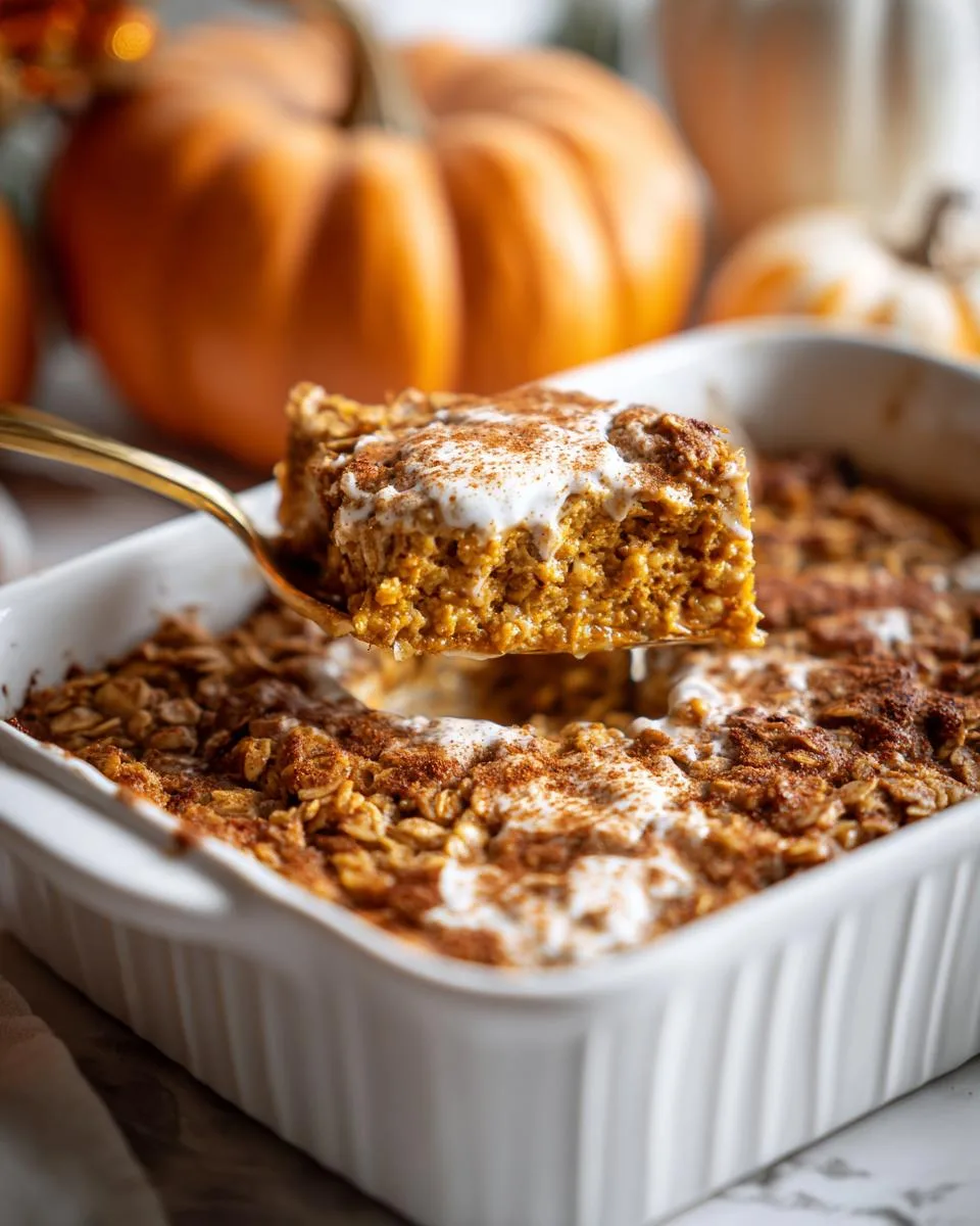 Pumpkin Spice Baked Oatmeal - detail 2