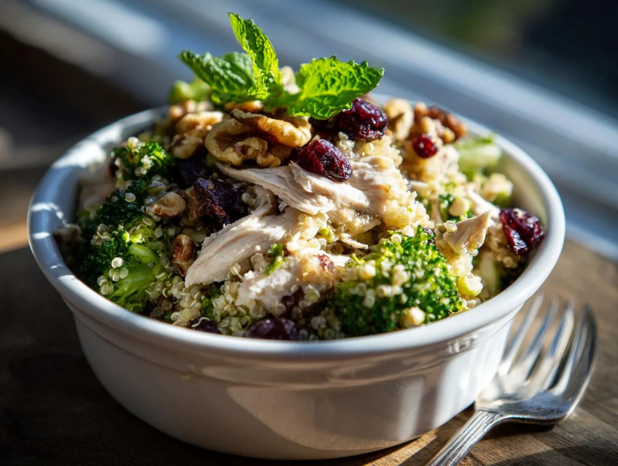 Grandma Jo’s 22g Protein Quinoa Broccoli Chicken Power Salad
