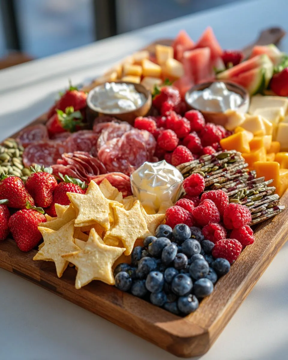 Red White Blue Brunch Board - detail 3