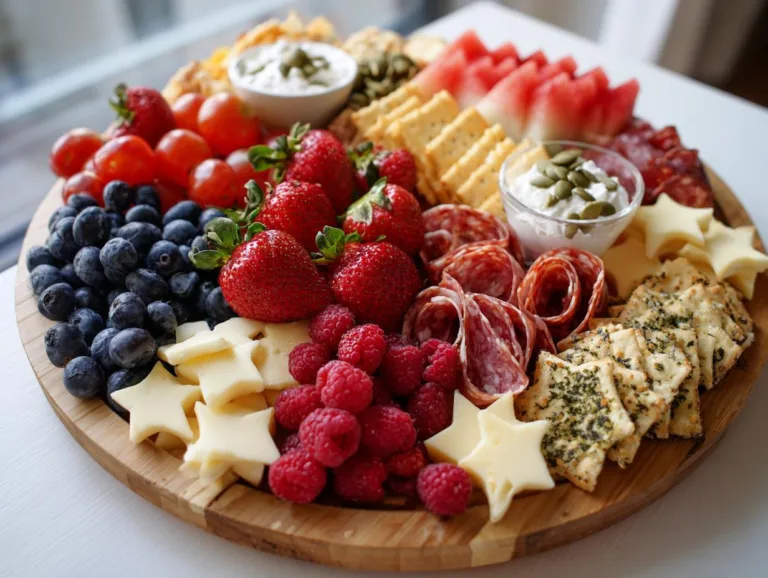 Red White Blue Brunch Board