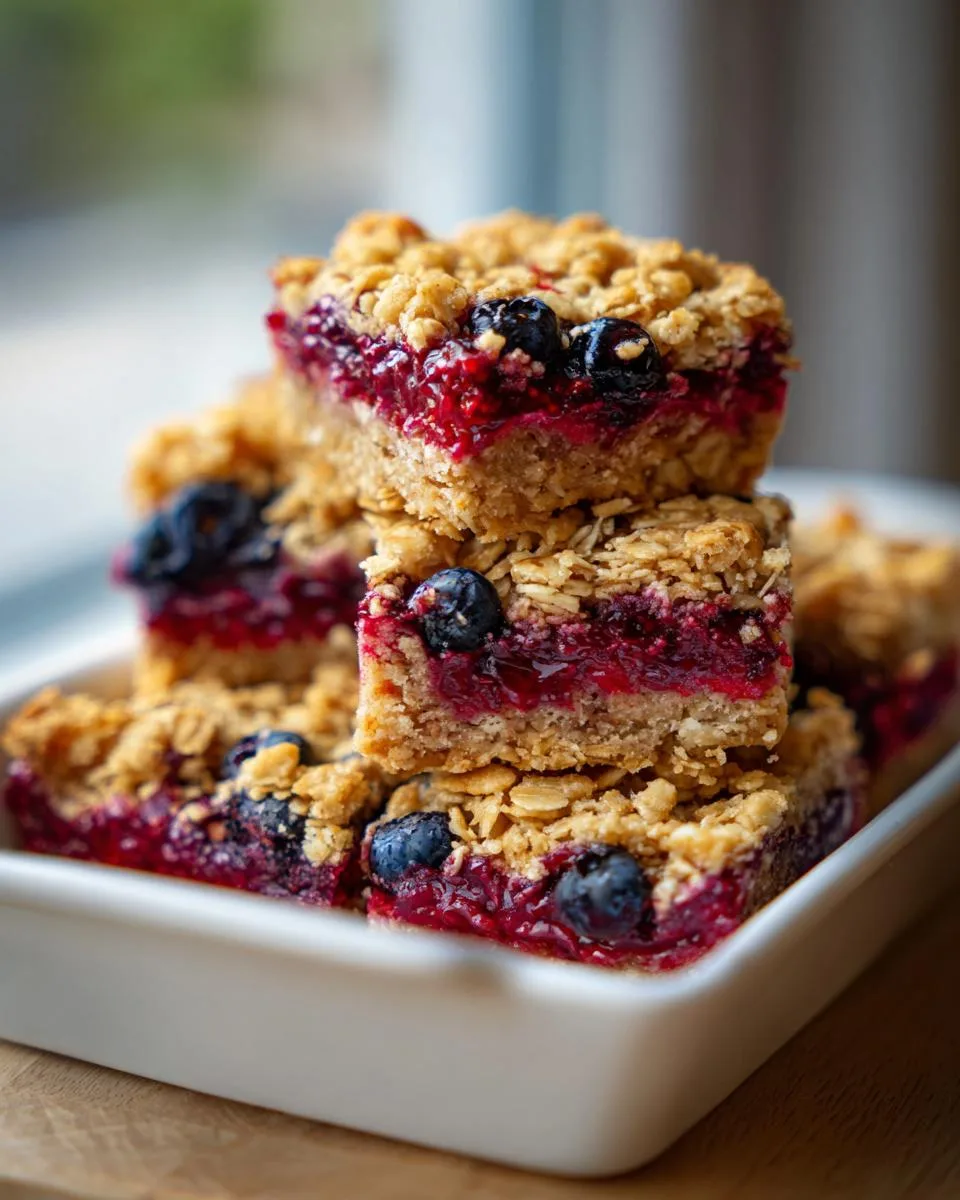 Red White Blue Oat Bars - detail 1