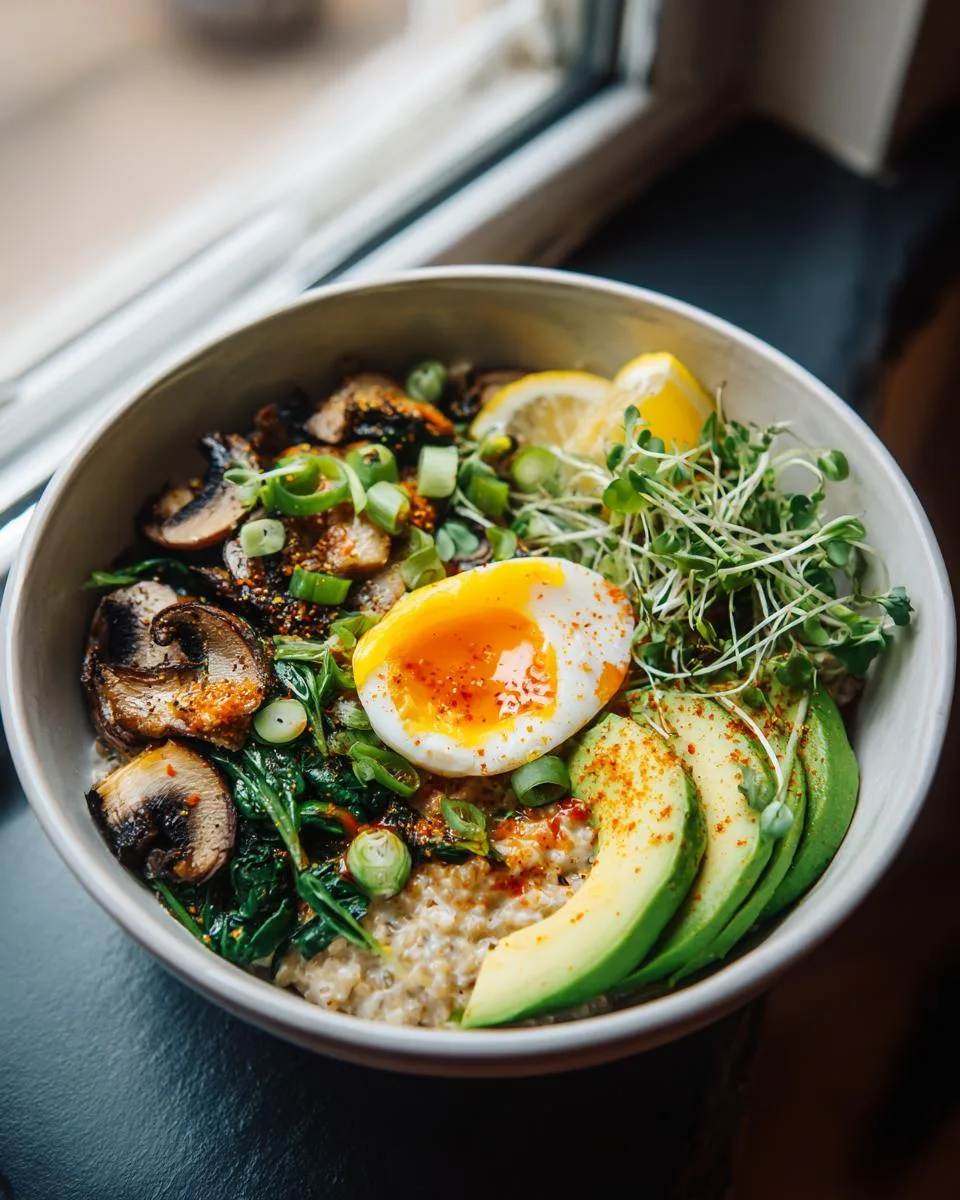 Savory Oatmeal Breakfast Bowls - detail 3