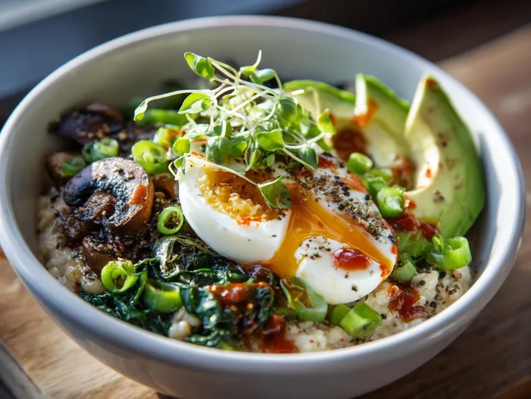 Savory Oatmeal Breakfast Bowls