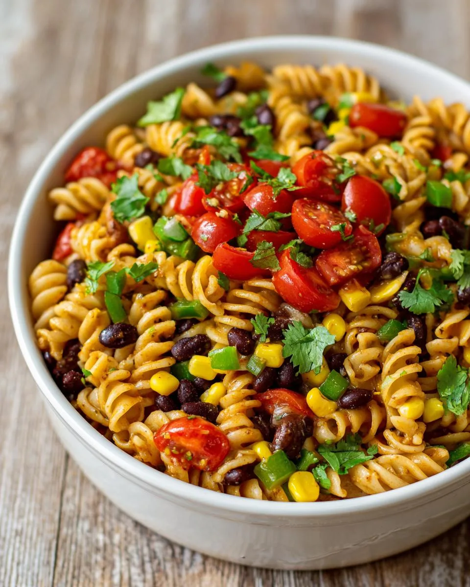 Southwestern Pasta Salad Side Dish - detail 1