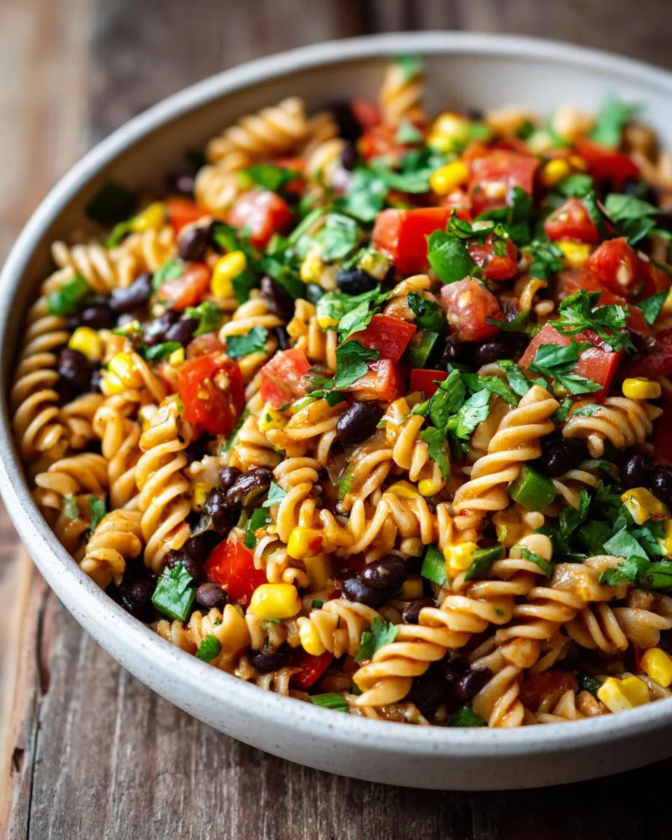 Southwestern Pasta Salad Side Dish - detail 3
