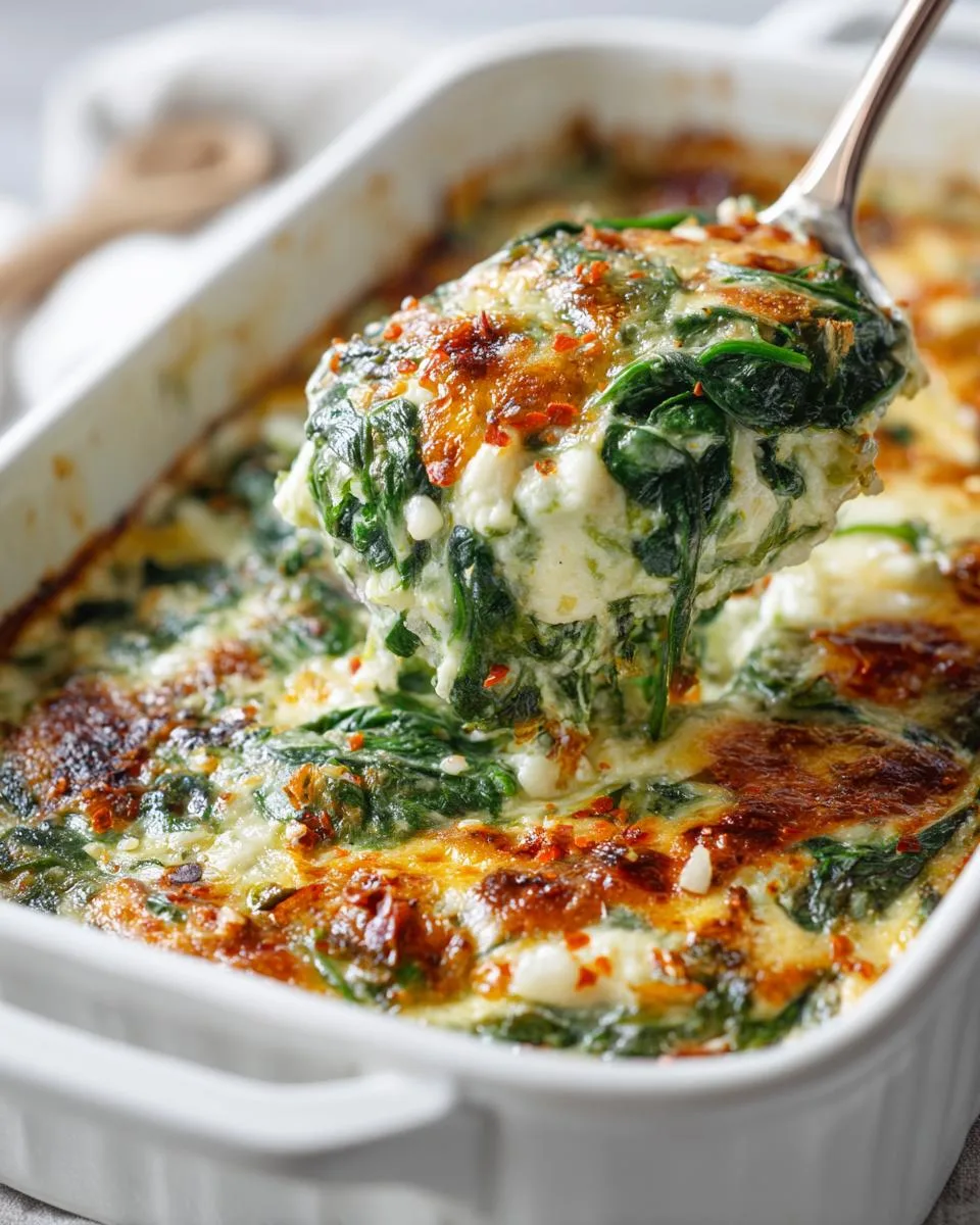 Spinach Parmesan Casserole Bake - detail 1