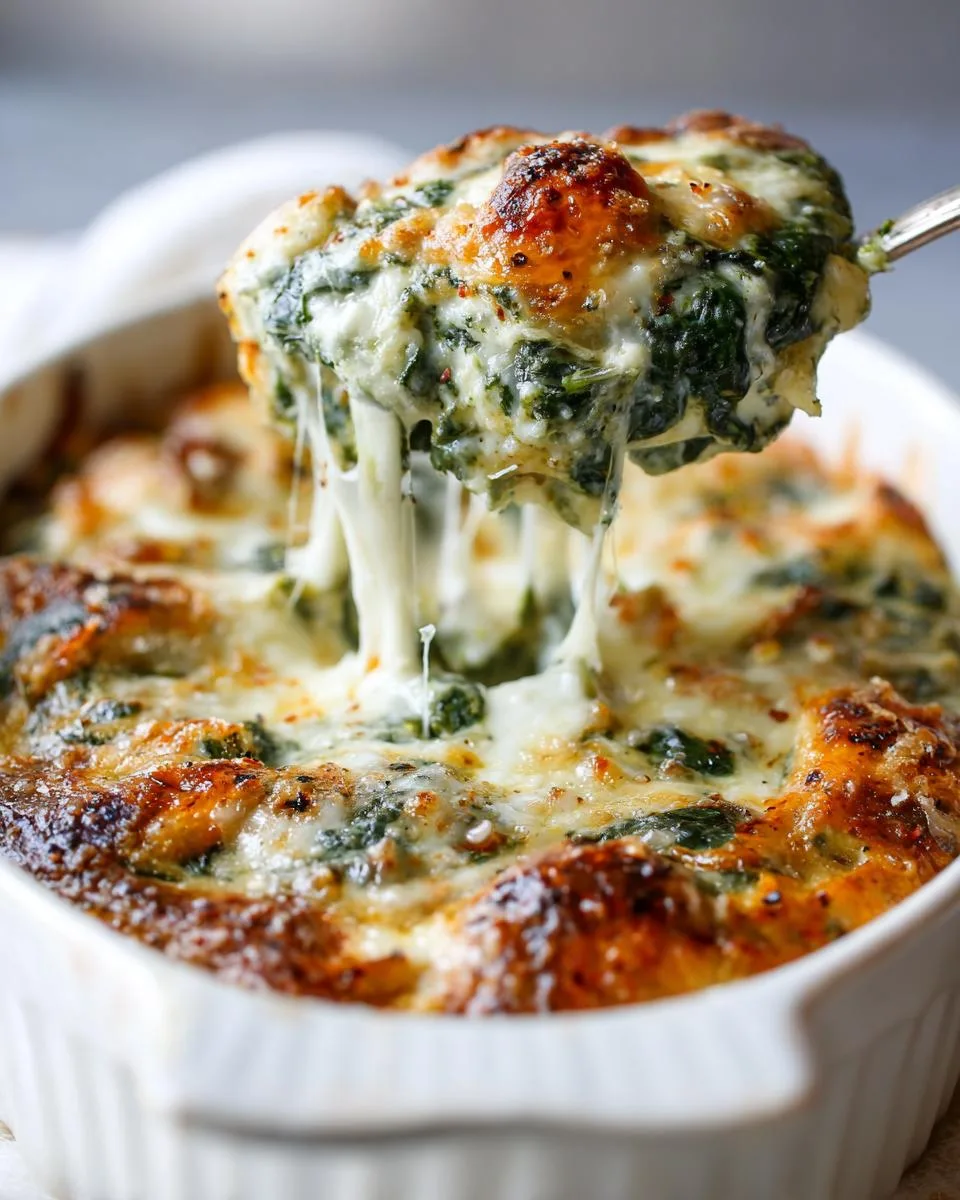 Spinach Parmesan Casserole Bake - detail 3