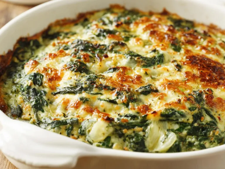 Spinach Parmesan Casserole Bake
