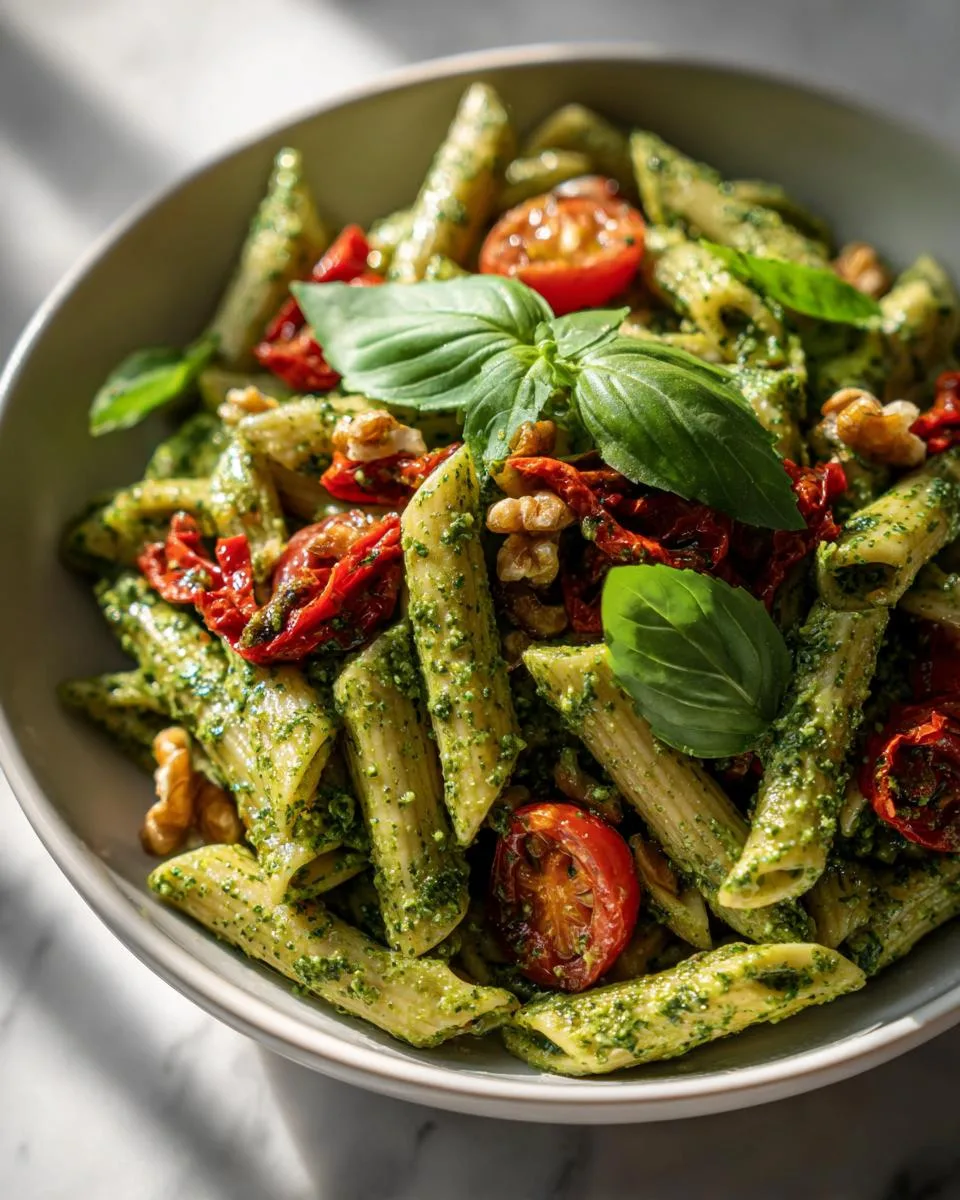 Walnut Pesto Pasta Salad Recipe - detail 1