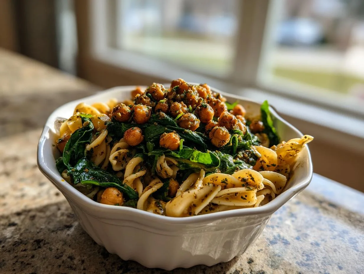 Magical Zaatar Chickpea Pasta Salad Recipe in 35 Minutes